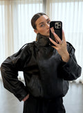 Monaco Oversized Vegan Leather Jacket