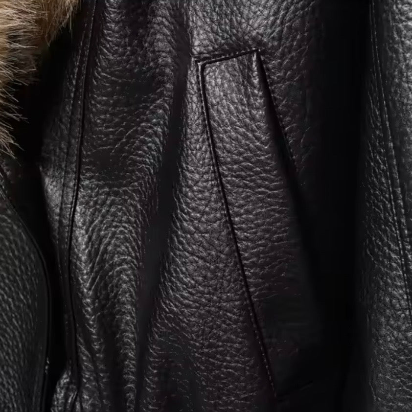 Chelsea Oversized Vegan Leather Jacket