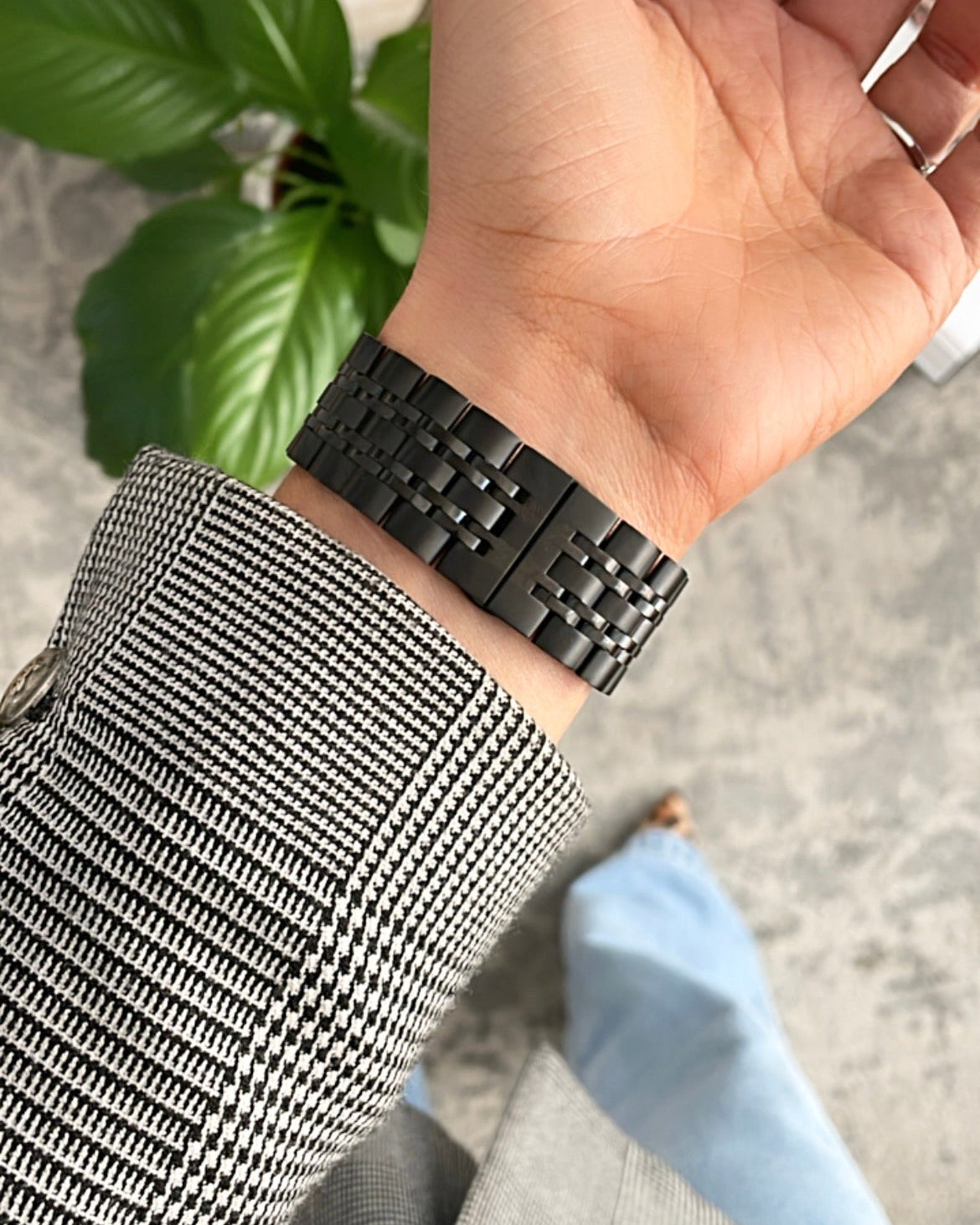 Premium Edelstahl Apple Watch Armband – Luxuriöses Metallarmband in Gold & Silber