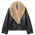 Chelsea Oversized Vegan Leather Jacket