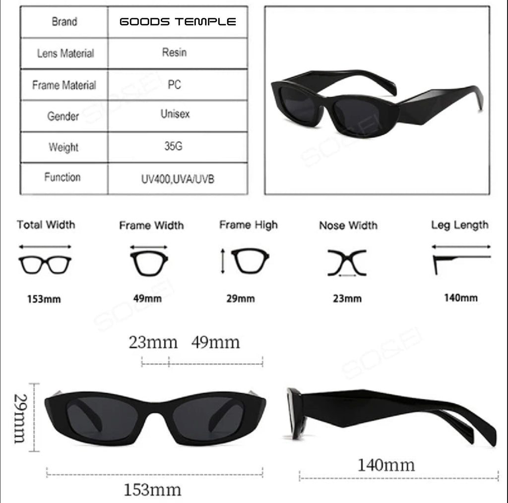 Paros Retro Glam Sunglasses