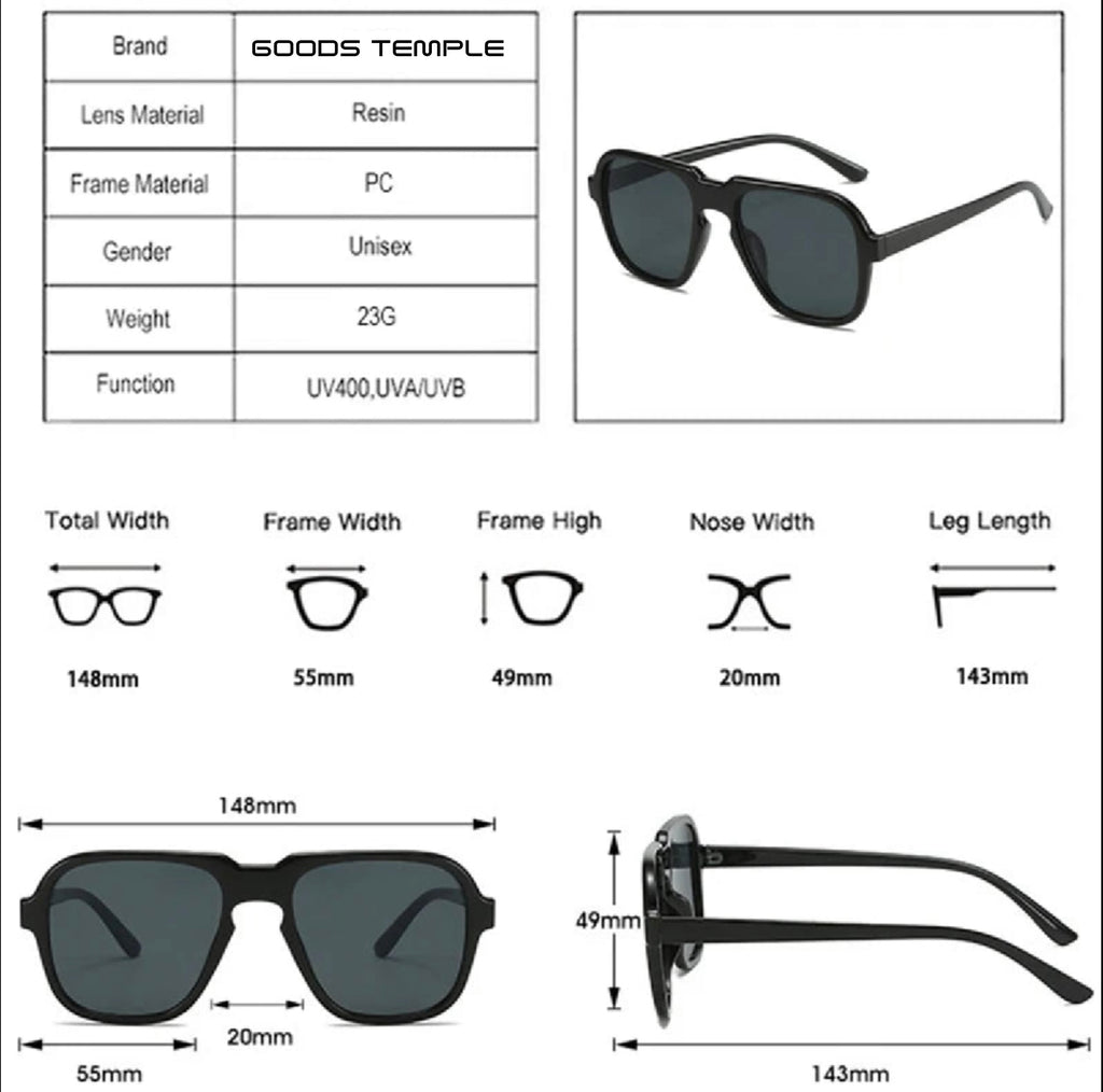 SO&EI Quadratische Retro Damen Sonnenbrille Klarglas Ocean Gradient UV400 Herren Fashion Trend Leopard Champagner Sonnenbrille