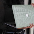 Luxury Croc Pattern MacBook Case Hard Shell Laptop Cover