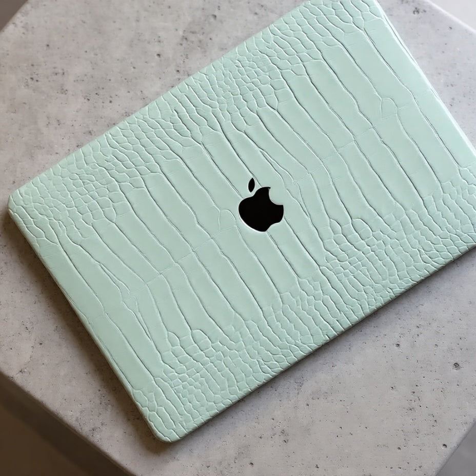 Luxury Croc Pattern MacBook Case Hard Shell Laptop Cover