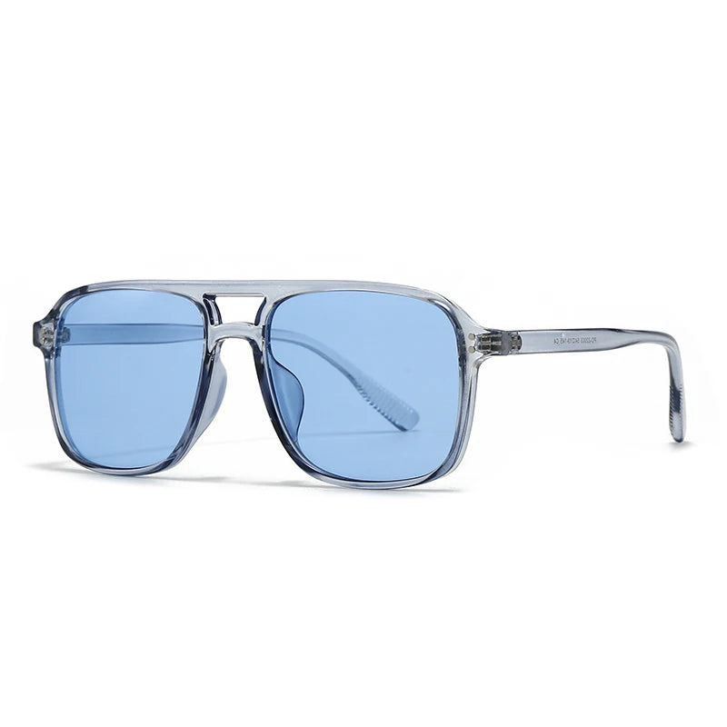 Johnny Oversized Aviator Sunglasses Vintage Square Frame UV400 Shades