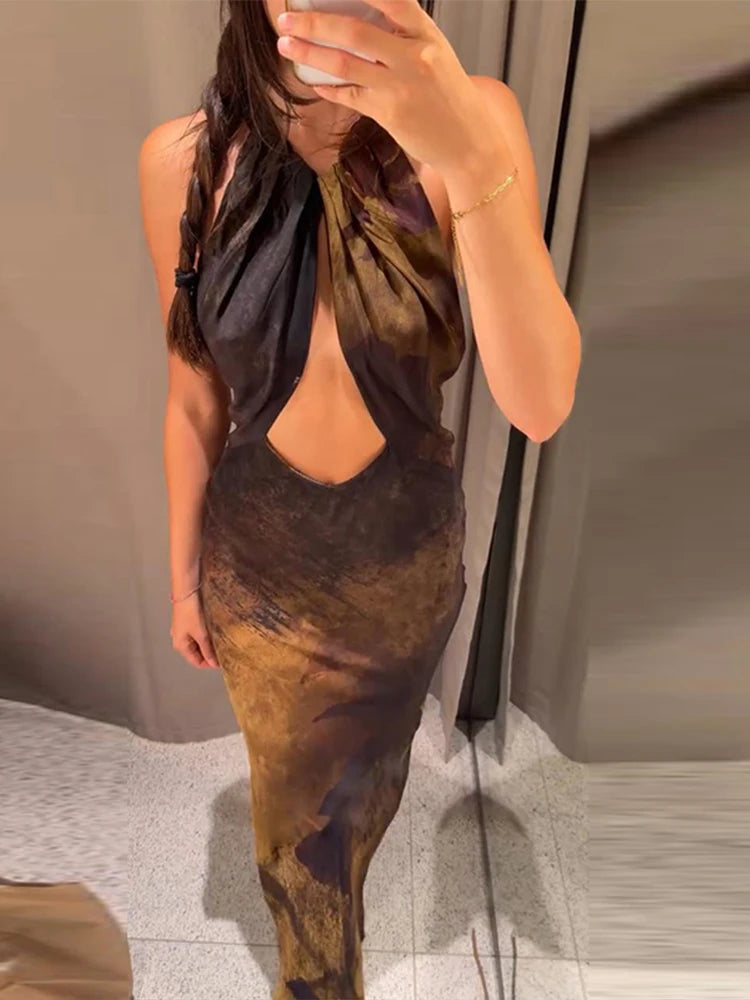 Elysian Halter Maxi Dress