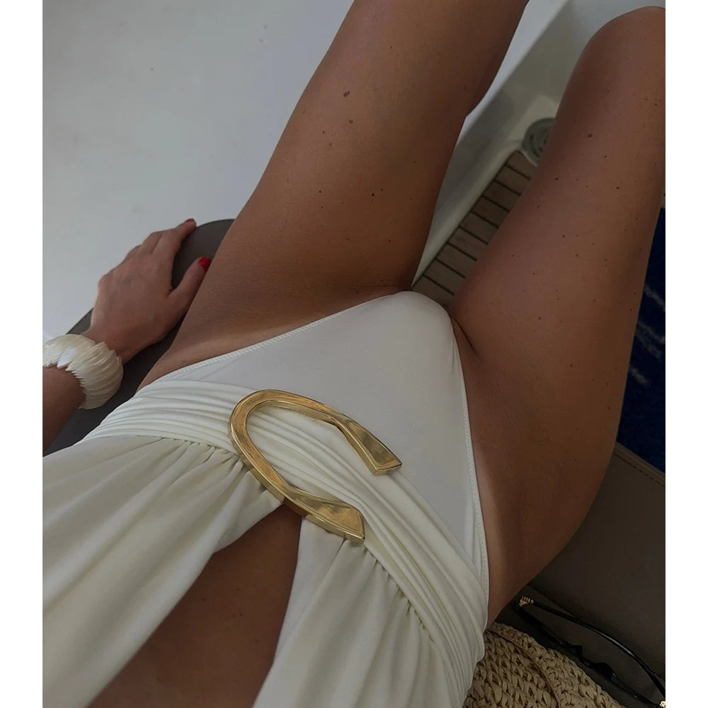 Monaco One-Piece Swimsuit & Wrap Skirt Set