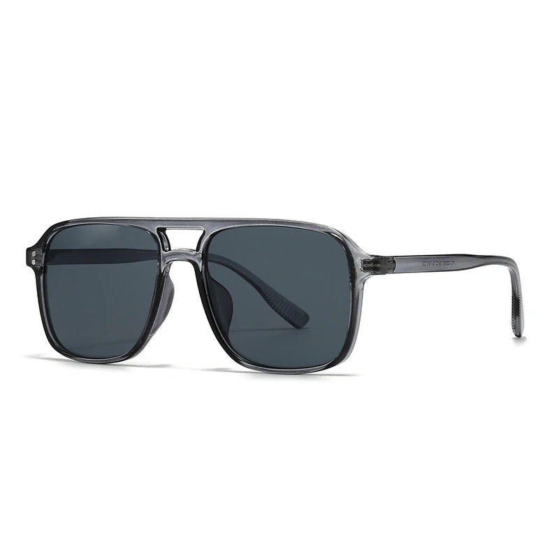 Johnny Oversized Aviator Sunglasses Vintage Square Frame UV400 Shades