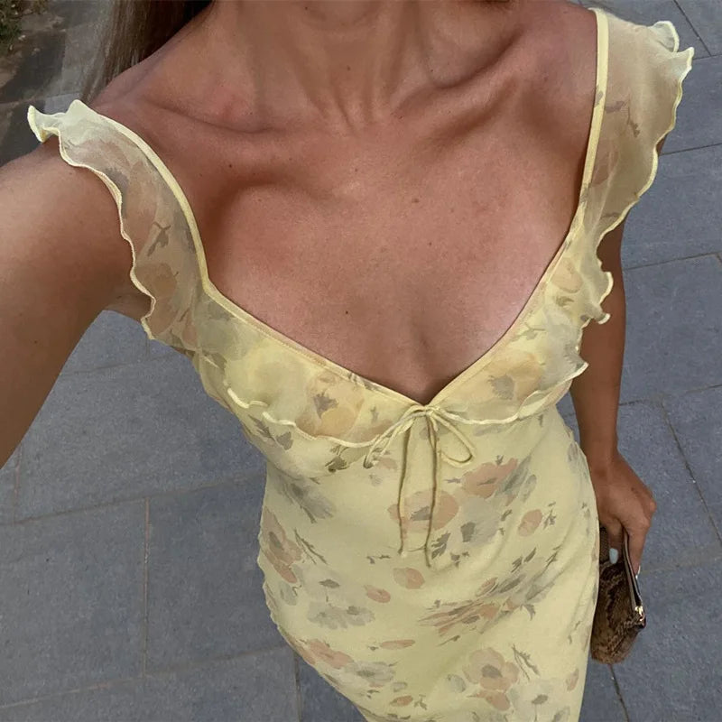 Amalfi Bloom Midi Dress