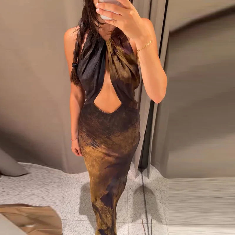 Elysian Halter Maxi Dress