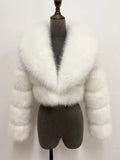 Cropped Faux Fur Jacket