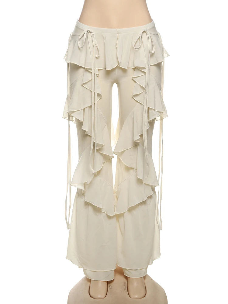 Santorini Ruffle Flare Pants