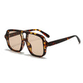 Miami Aviator Sunglasses – Green Marble Frame & Amber Tinted Lenses