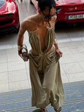 Celeste Backless Cut-Out Maxi Dress