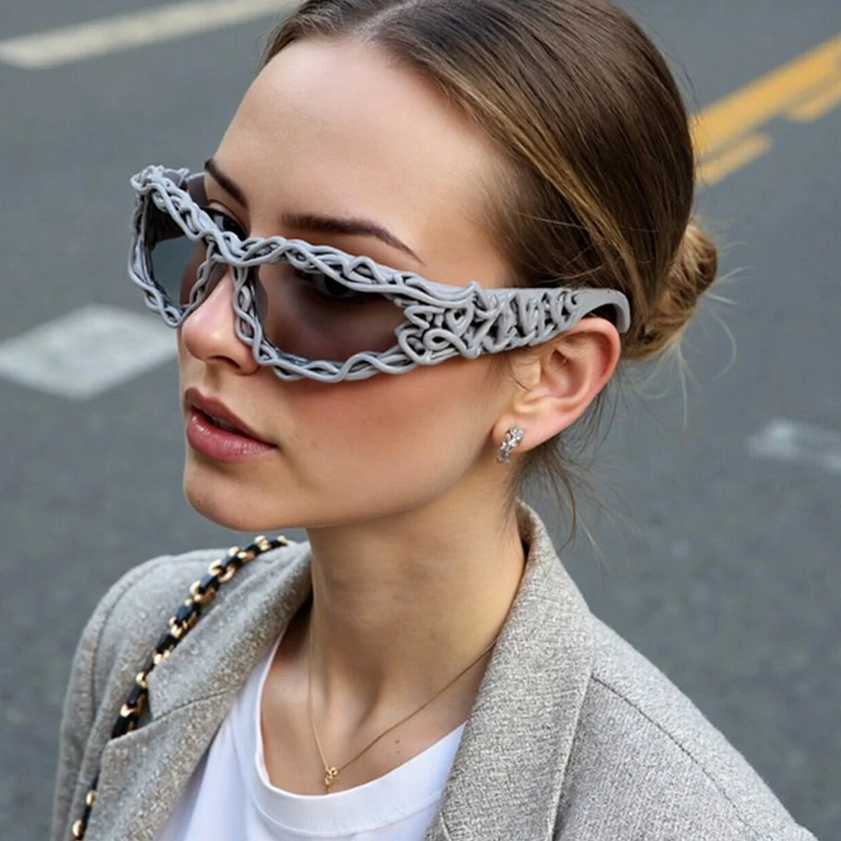 Monique Orena Futuristic Sunglasses