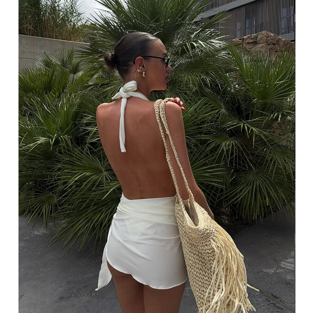 Monaco One-Piece Swimsuit & Wrap Skirt Set