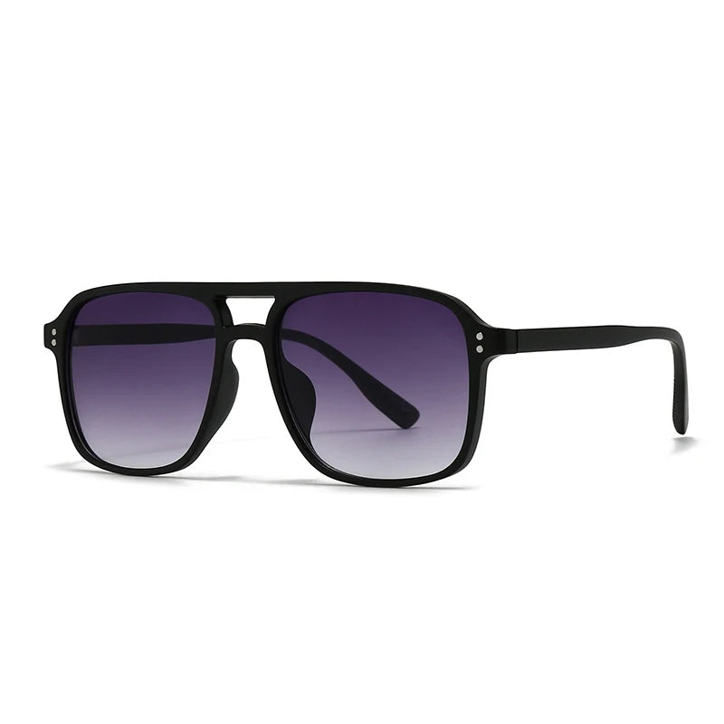 Johnny Oversized Aviator Sunglasses Vintage Square Frame UV400 Shades