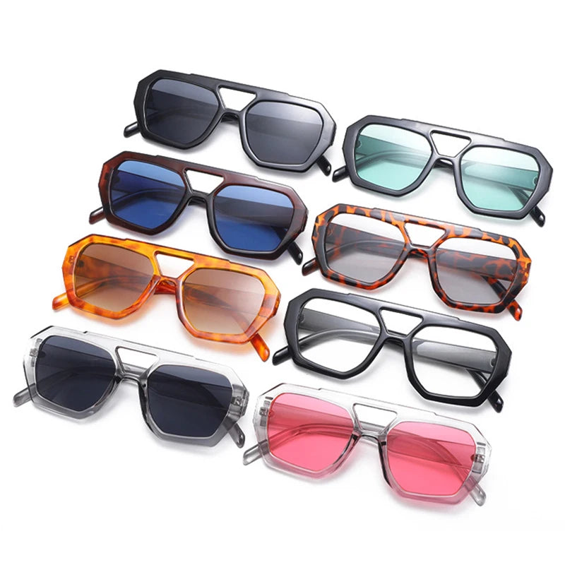 Riviera Geometric Polygon Sunglasses