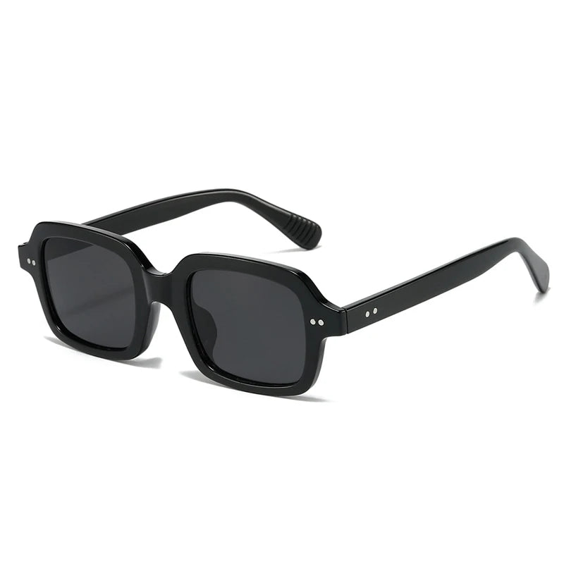 SO&EI Ins Beliebte Mode Gelee Farbe Quadrat Damen Sonnenbrille Vintage Punk Nieten Herren Shades UV400 Gelb Blau Sonnenbrillen