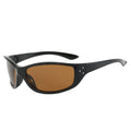 SO&EI Retro Y2K Candy Color Cat Eye Sonnenbrillen Damen Fashion Nieten Outdoor Sport Punk Herren Trend Sonnenbrillen